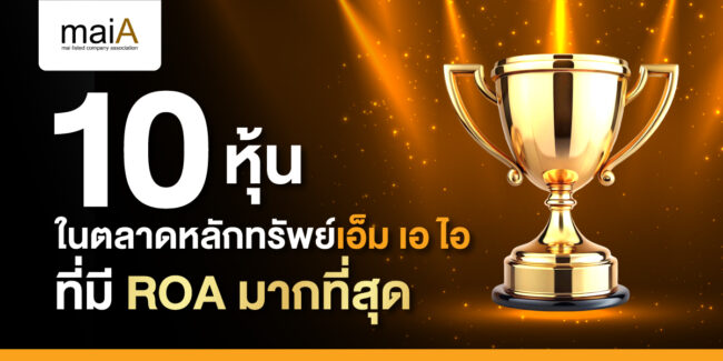 10 หุ้นในตลาดหลักทรัพย์ เอ็ม เอ ไอ ที่มี ROA มากที่สุด